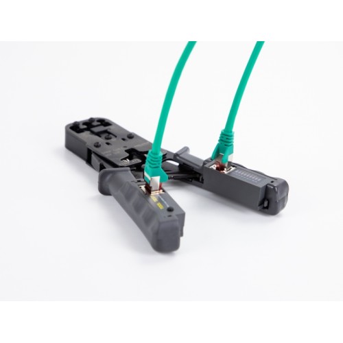Delock Crimp tool with stripper and network tester for 8P (RJ45), 6P (RJ12/11), 6P DEC or 4P (RJ10) plugs