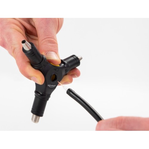 Delock 4 in 1 Installation tool for F connectors