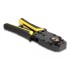 Delock Universal Crimping Tool with wire stripper for 10P (RJ50), 8P (RJ45), 6P (RJ12/11), 6P DEC or 4P modular plugs