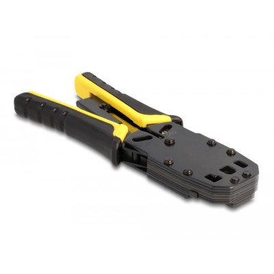 Delock Universal Crimping Tool with wire stripper for 10P (RJ50), 8P (RJ45), 6P (RJ12/11), 6P DEC or 4P modular plugs 2
