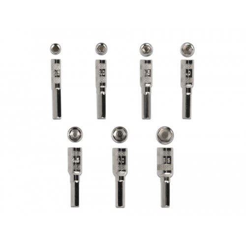 Delock Screwdriver Set 8 pieces external hexagonal hollow shaft 2.5 - 5.5 mm