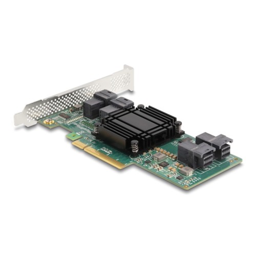 Delock PCI Express x8 Card to 4 x internal SFF-8643 NVMe - Low Profile Form Factor