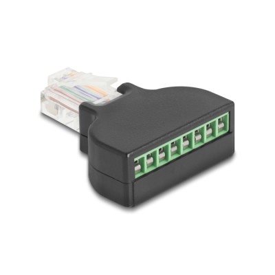 Delock RJ45 plug to Terminal Block with screwdriver Cat.5e 2