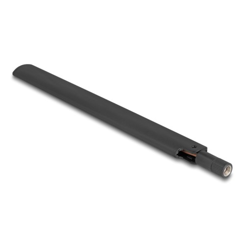 Delock WiFi 6 Antenna RP-SMA plug 3 - 6 dBi omnidirectional with tilt joint black