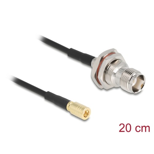 Delock Antenna Cable TNC jack to SMB plug RG-174 20 cm