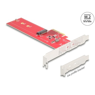 Delock PCI Express 5.0 x4 Card to 1 x internal NVMe M.2 Key M - Low Profile Form Factor
