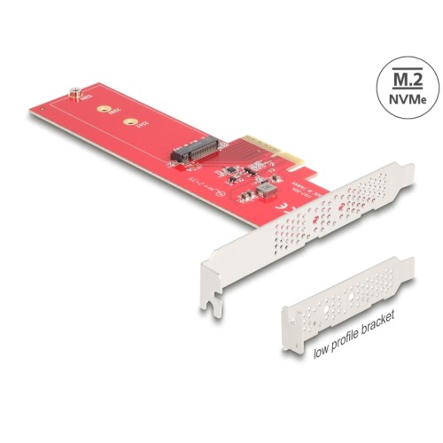 Delock PCI Express 5.0 x4 Card to 1 x internal NVMe M.2 Key M - Low Profile Form Factor