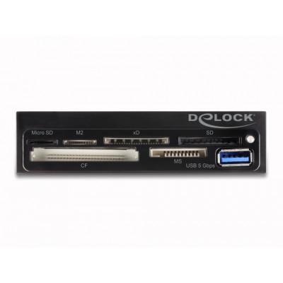 Delock 3.5″ SuperSpeed USB Card Reader 6 slots + 1 x USB Type-A female 2