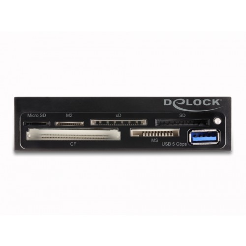 Delock 3.5″ SuperSpeed USB Card Reader 6 slots + 1 x USB Type-A female