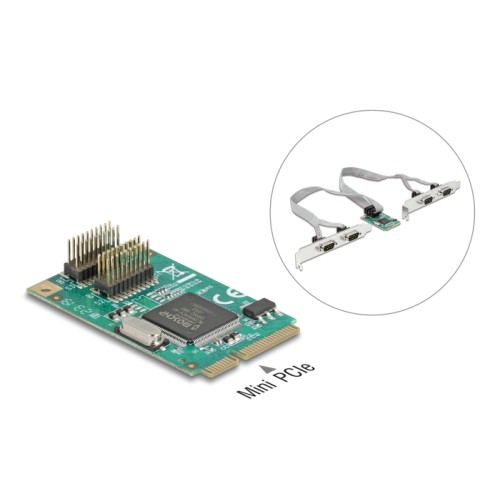 Delock Mini PCIe Card > 4 x Serial RS-232