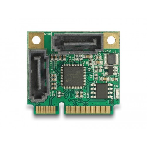 Delock Mini PCIe I/O PCIe half size 2 x SATA 6 Gb/s