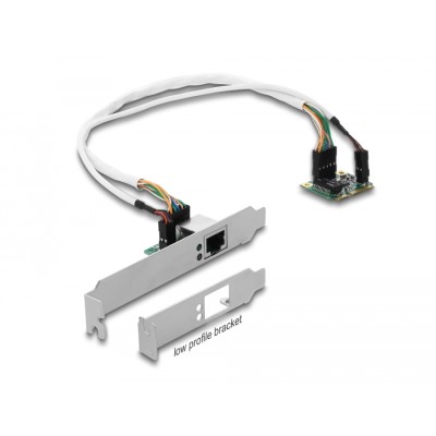 Delock Mini PCIe I/O PCIe half size 1 x Gigabit LAN Low Profile