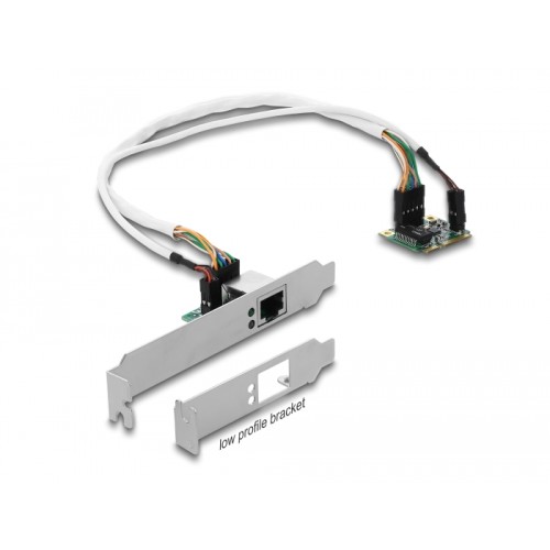 Delock Mini PCIe I/O PCIe half size 1 x RJ45 Gigabit LAN Low Profile