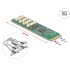Delock M.2 Card to 4 x Serial RS-232 DB9 with Standard and Low Profile slot brackets