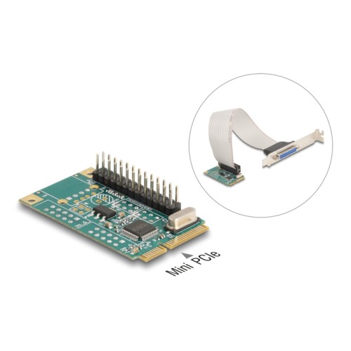 Delock Mini PCIe I/O PCIe full size 1 x Parallel