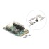 Delock Mini PCIe I/O PCIe full size 1 x Parallel, 2 x Serial RS-232 with voltage supply 5 V / 12 V