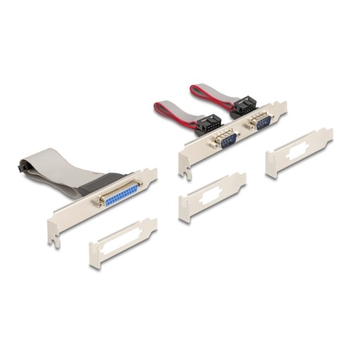 Delock Mini PCIe I/O PCIe full size 1 x Parallel, 2 x Serial RS-232 with voltage supply 5 V / 12 V