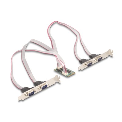 Delock Mini PCIe I/O PCIe full size 4 x Serial RS-232 2