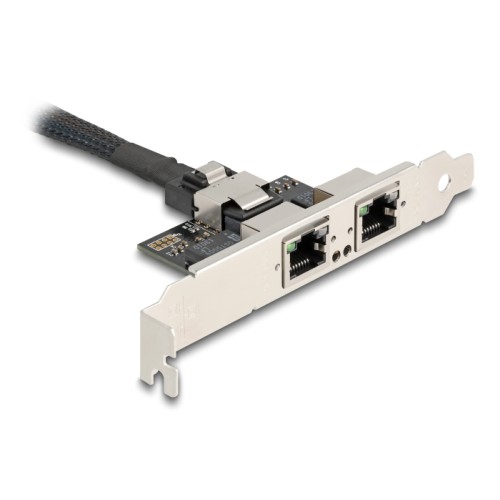 Delock Mini PCIe I/O PCIe full size 2 x RJ45 Gigabit LAN