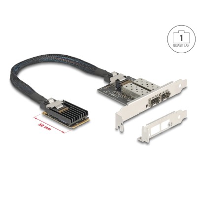 Delock Mini PCIe I/O PCIe full size 2 x SFP Gigabit LAN
