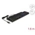 Delock Mechanical USB Gaming Keyboard wired 1.6 m black with RGB illumination