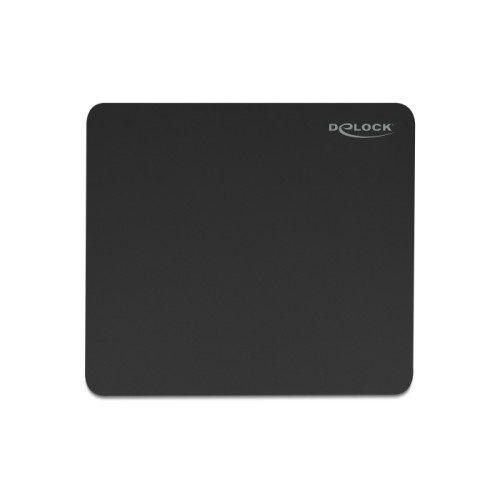 Delock Mouse pad black 450 x 400 mm glass coating