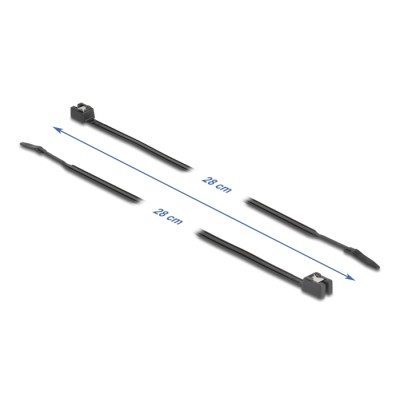 Delock Cable Tie self-cutting L 280 x W 4.8 mm 50 pieces black 2