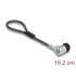 Navilock Laptop Security Cable with Key Lock 15.2 cm for Kensington Slot 3 x 7 mm