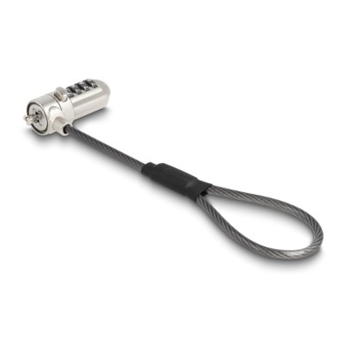 Navilock Laptop Security Cable with Digit Combination Lock 15.2 cm for Kensington Slot 3 x 7 mm 2