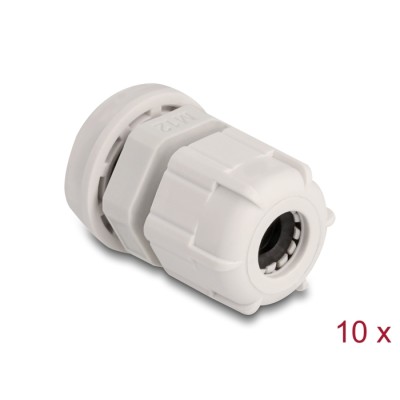 Delock Cable Gland M12 10 pieces grey