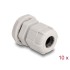 Delock Cable Gland M16 10 pieces grey