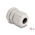 Delock Cable Gland M20 10 pieces grey