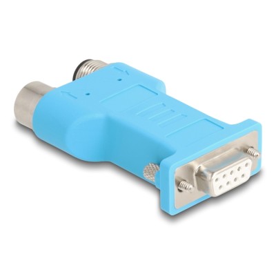 Delock D-Sub 9 female to M12 male and female 5 pin A-coded CAN bus splitter 180° blue 2