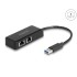 Delock USB Type-A Network Adapter Gigabit LAN 2 x RJ45