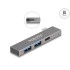 Delock 3 Port Slim USB Hub with USB Type-C™ to 1 x USB 5 Gbps USB Type-C™ + 2 x USB 5 Gbps Type-A