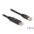 Delock Adapter USB 2.0 Type-A male to 1 x Serial RS-232 RJ45 male 1,8 m black