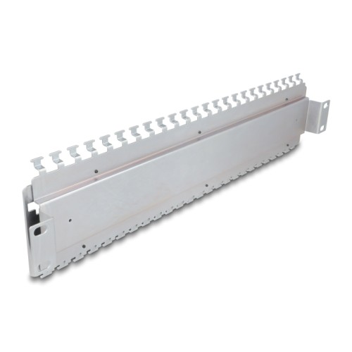 Delock 19″ Cable support rail for network cable connectors with LSA connection 24 port metal