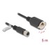 Delock M12 Cable D-coded 4 pin female to RJ45 jack for installation Cat.5e FTP 5 m black