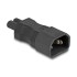 Delock Power Adapter IEC 60320 - C14 to C7, male / female, 2.5 A, straight