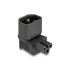 Delock Power Adapter IEC 60320 - C14 to C5, male / female, 2.5 A, 90° angled