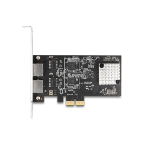 Delock PCI Express x2 Network Card 5 Gigabit LAN 2 x RJ45 RTL8126