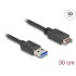 Delock USB 10 Gbps Cable USB Type-E Key A 20 pin male to USB Type-A male 30 cm