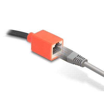Delock RJ45 Device Protection Adapter Cat.6A S/FTP 20 cm (Break Away Adapter) 2