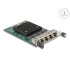 Delock OCP 3.0 Card to 4 x RJ45 Gigabit LAN
