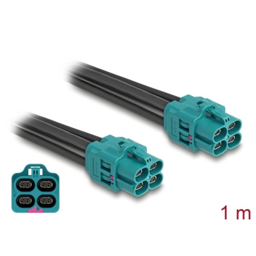 Delock Cable HDMTD Z quad jack to HDMTD Z quad jack 1 m