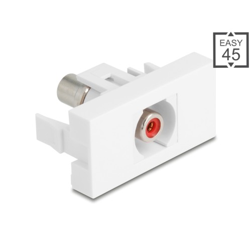 Delock Easy 45 Module RCA female to RCA female red / white