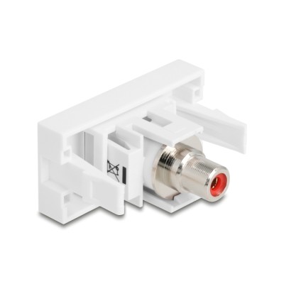 Delock Easy 45 Module RCA female to RCA female red / white 2
