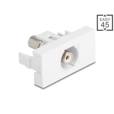 Delock Easy 45 Module RCA female to RCA female white / white
