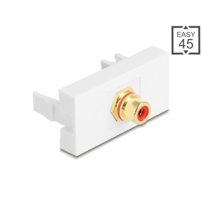 Delock Easy 45 Module RCA female to RCA female gold plated red / white