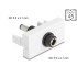 Delock Easy 45 Module DC 5.5 x 2.1 mm female to DC 5.5 x 2.1 mm male white